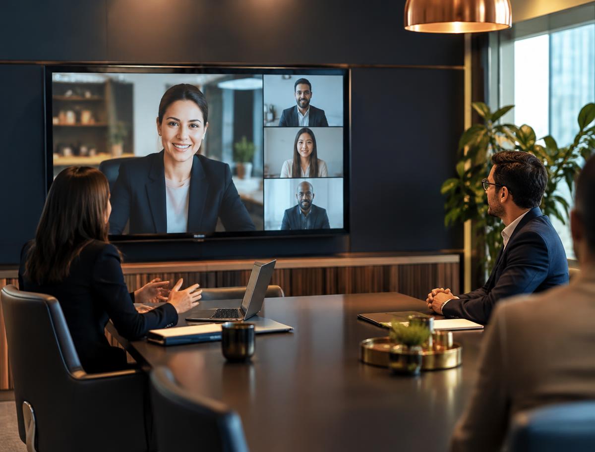 Online meeting with overseas buyers