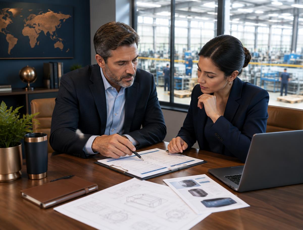 Export readiness review with a manufacturer's manager